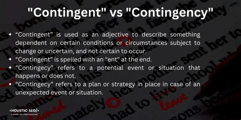 contingency 뜻: 예상치 못한 상황에 대비하는 전략적 사고